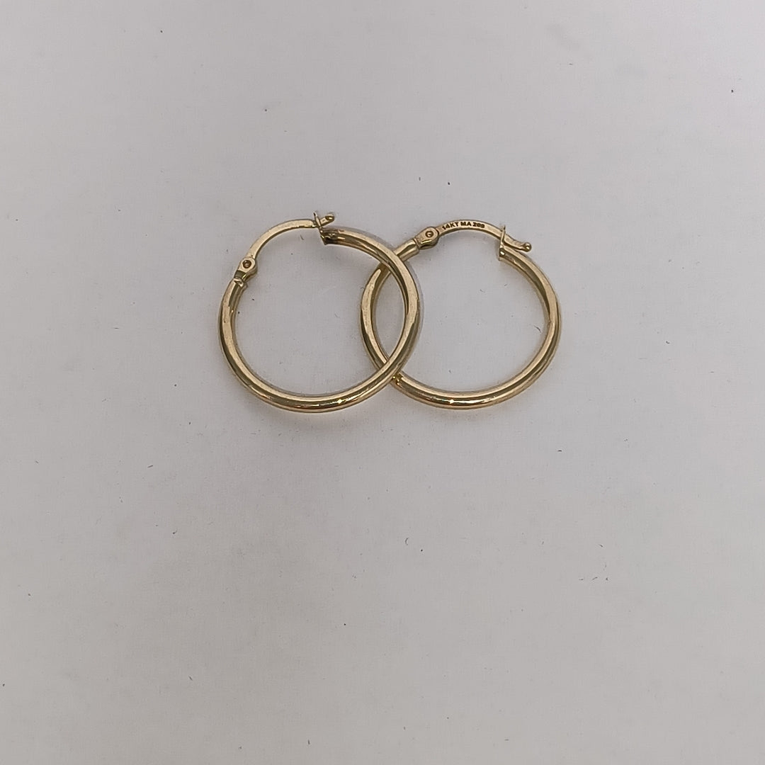ARRACADAS PAR ORO 14 K 1,20 GRMS (SEMINUEVO)