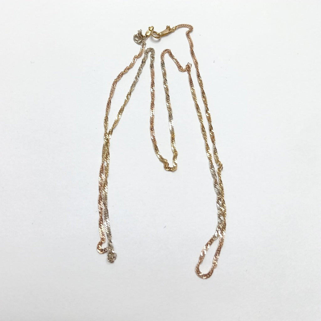 CADENA ORO, ORO COMBINADO 14 K 3.2 GRMS (SEMINUEVO)