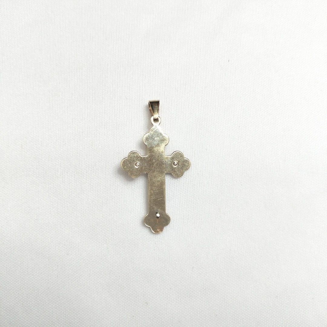 CRUCIFIJO ORO, ORO COMBINADO 14 K 3.7 GRMS (SEMINUEVO)