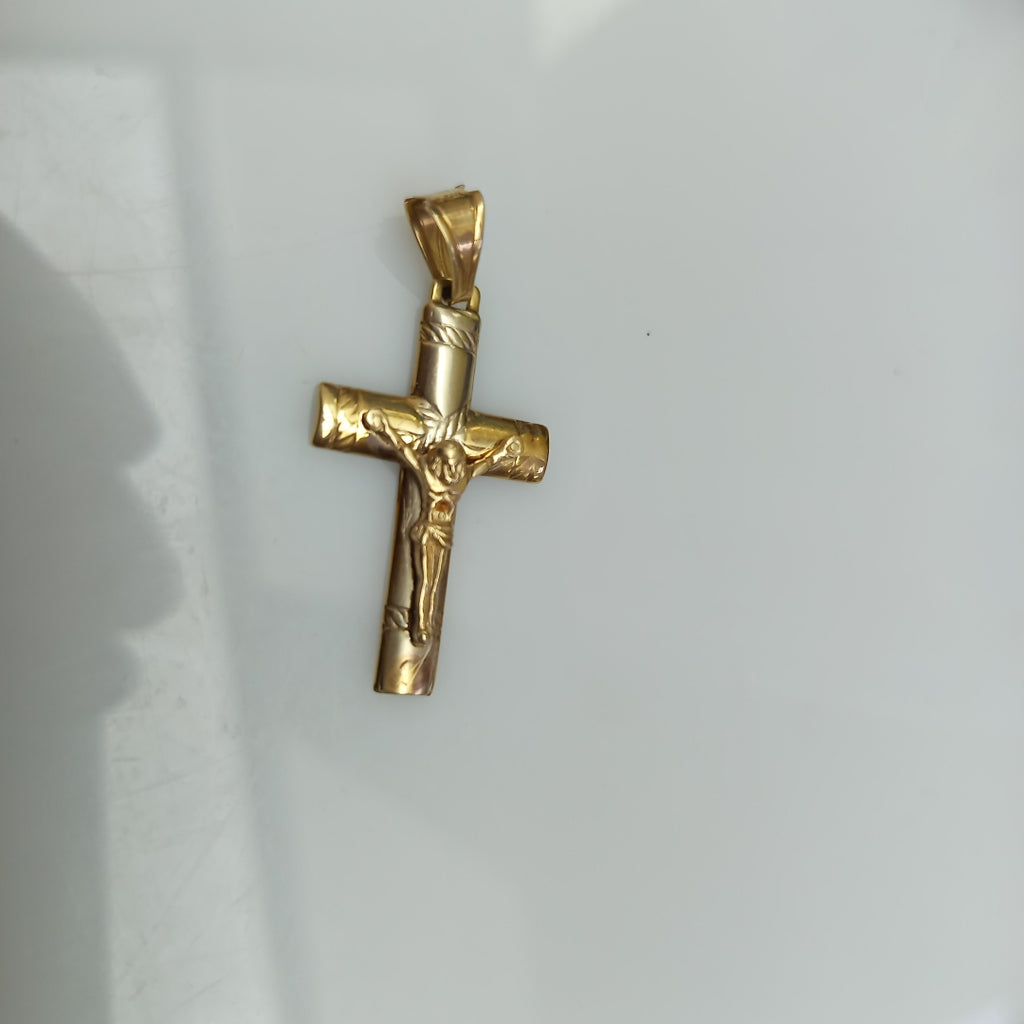CRUCIFIJO ORO 14 K 4 GRMS (SEMINUEVO)