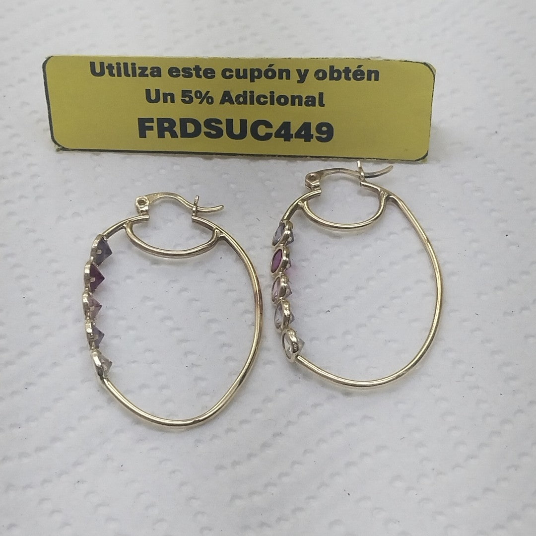 ARRACADAS PAR ORO 14 K 5.5 GRMS (SEMINUEVO)