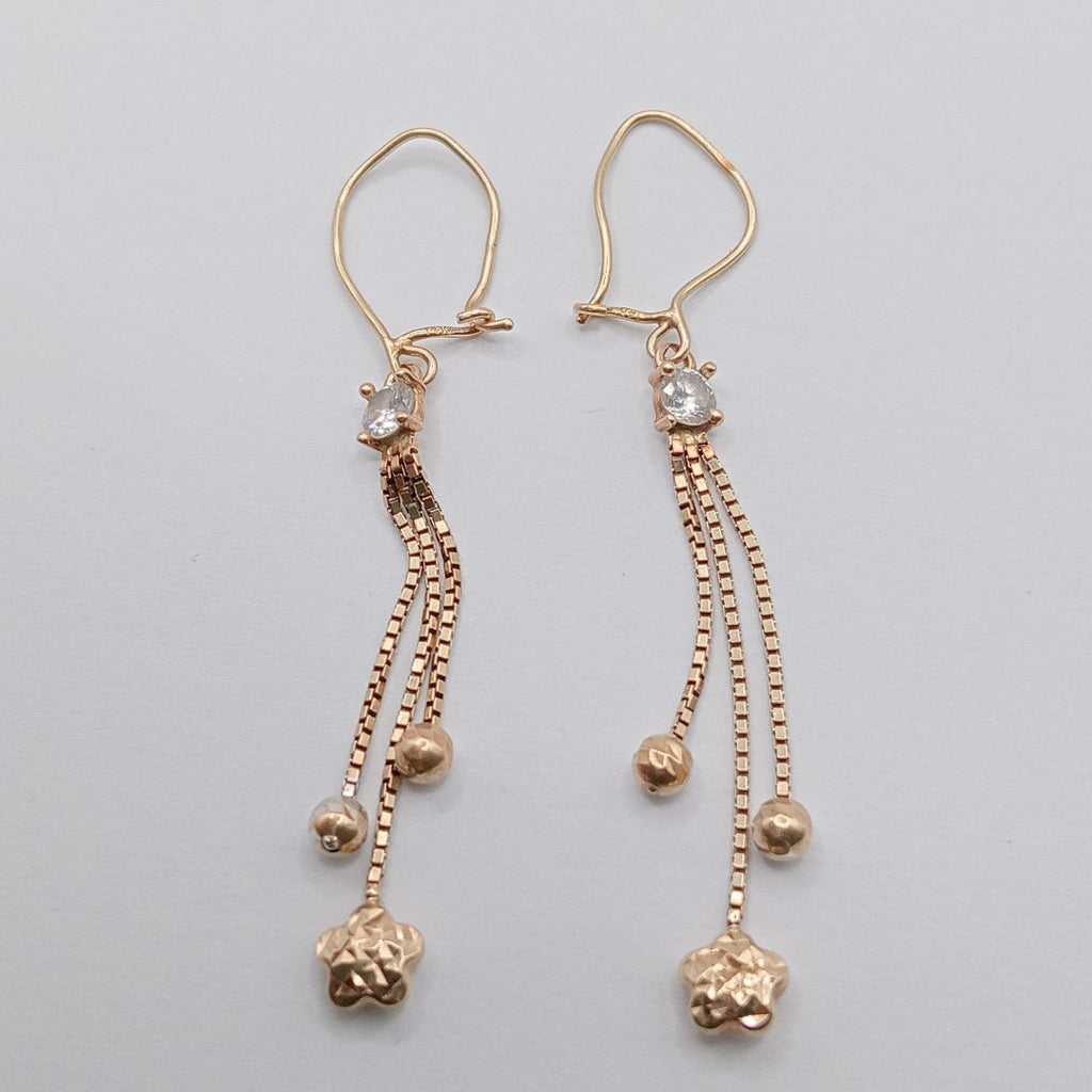 ARETES PAR ORO 14 K 1.6 GRMS (SEMINUEVO)