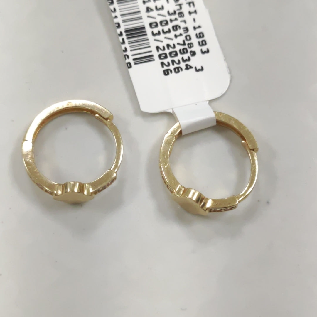 ARRACADAS PAR ORO 14 K 2.2 GRMS (SEMINUEVO)