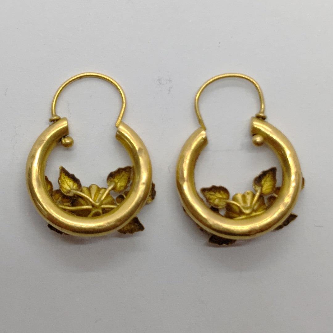 ARRACADAS PAR ORO 18 K 4.2 GRMS (SEMINUEVO)