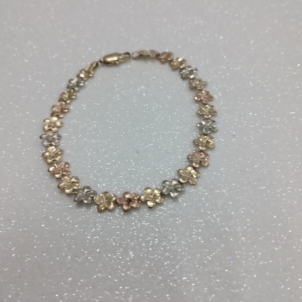 PULSERA ORO, ORO COMBINADO 14 K 3.8 GRMS (SEMINUEVO)