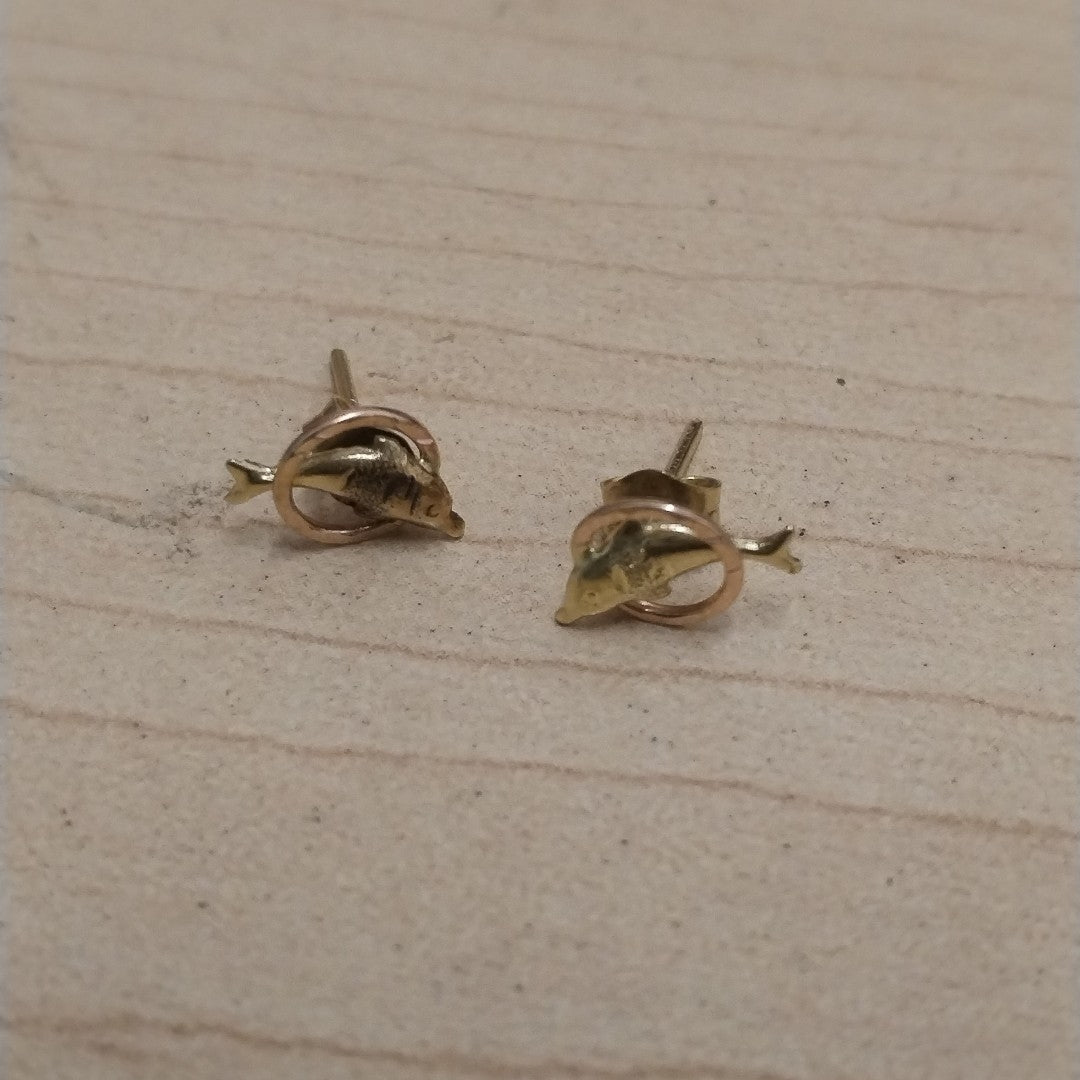 ARETES PAR ORO 14 K 0.7 GRMS (SEMINUEVO)