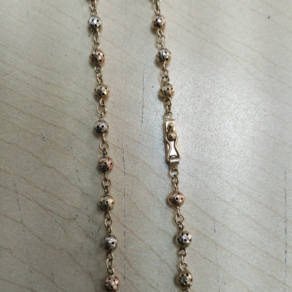 CADENA ORO COMBINADO 14 K 12.4 GRMS (SEMINUEVO)