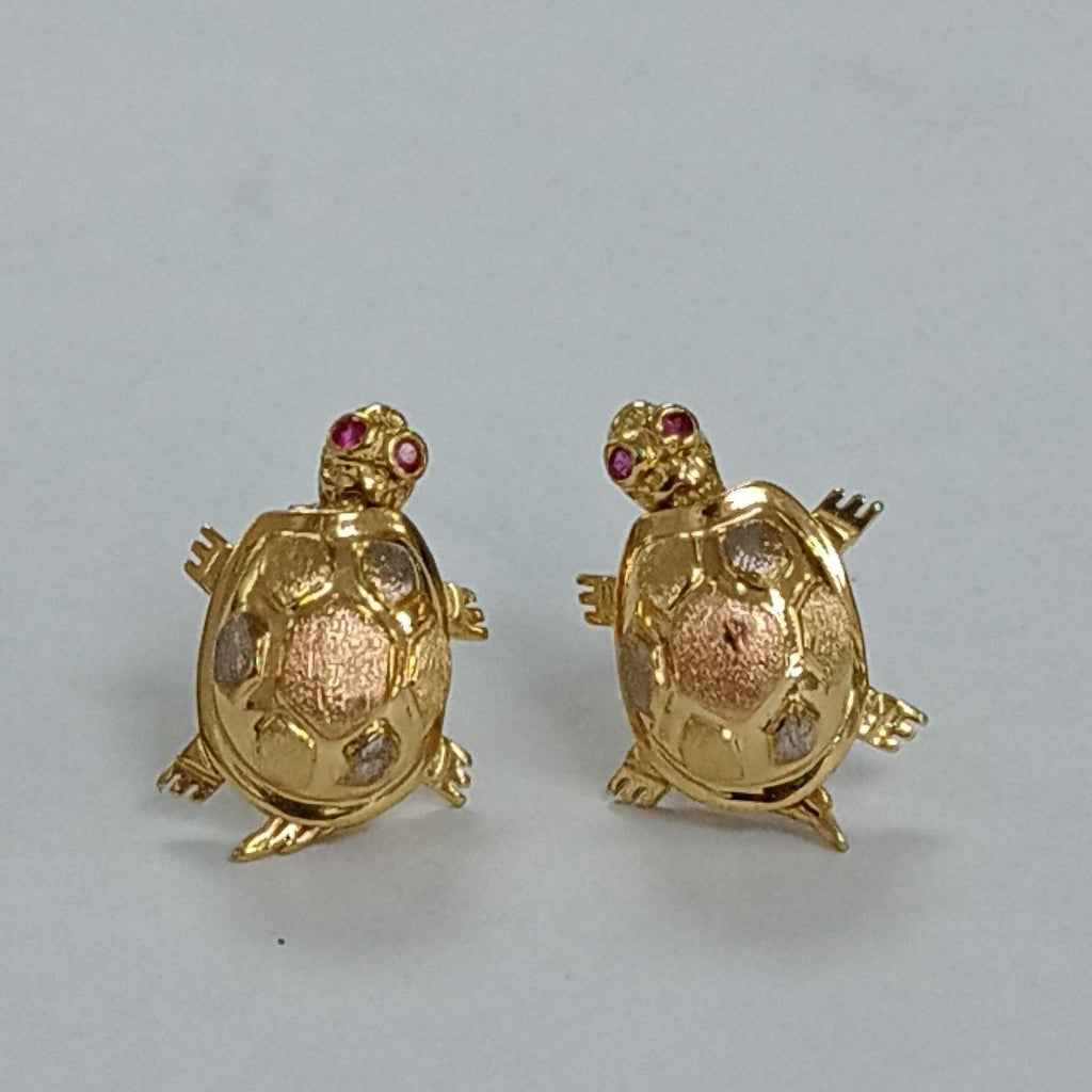 BROQUELES PAR ORO COMBINADO 14 K 4,40 GRMS (SEMINUEVO)