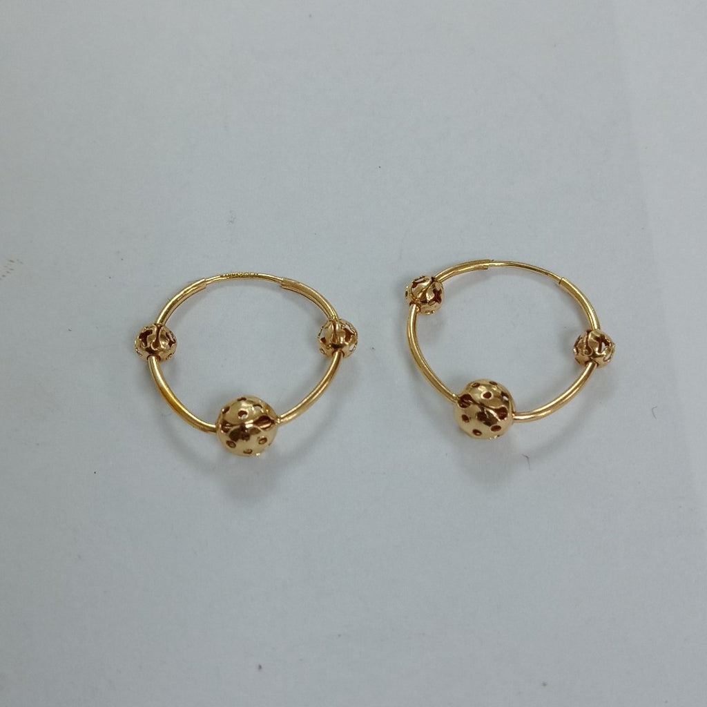 ARRACADAS PAR ORO 14 K 1.7 GRMS (SEMINUEVO)