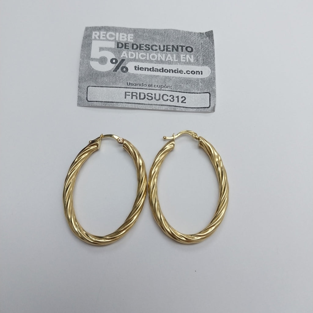 ARRACADAS PAR ORO 10 K 4.1 GRMS (SEMINUEVO)