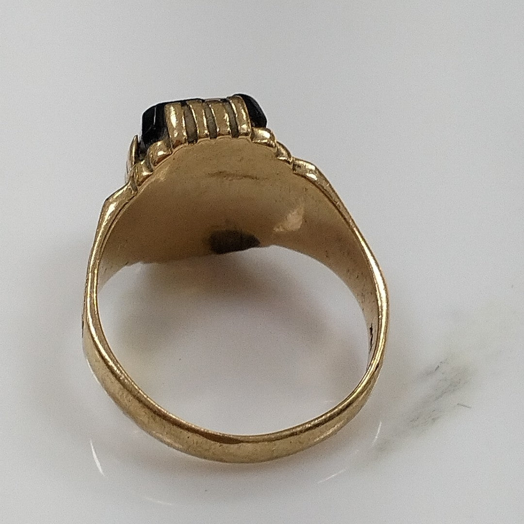 ANILLO DE GRADUACIÓN ORO 14 K 5.3 GRMS (SEMINUEVO)
