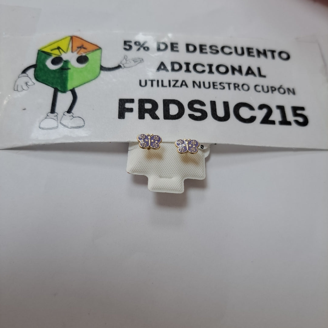 BROQUELES ORO 10K 1 (NUEVO)