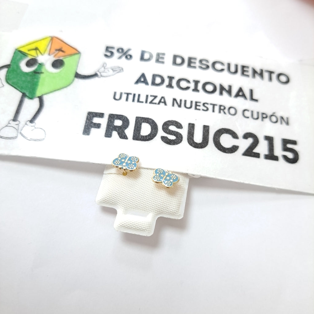 BROQUELES ORO 10K 1 (NUEVO)