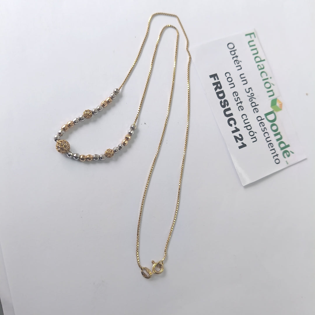 GARGANTILLA ORO,ORO COMBINADO 10 K 3,40 GRMS (SEMINUEVO)