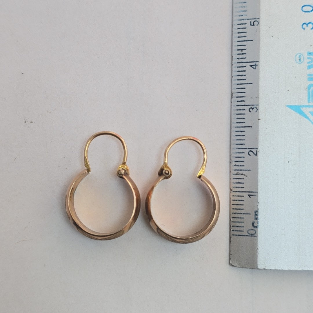ARRACADAS PAR ORO 10 K 2.6 GRMS (SEMINUEVO)