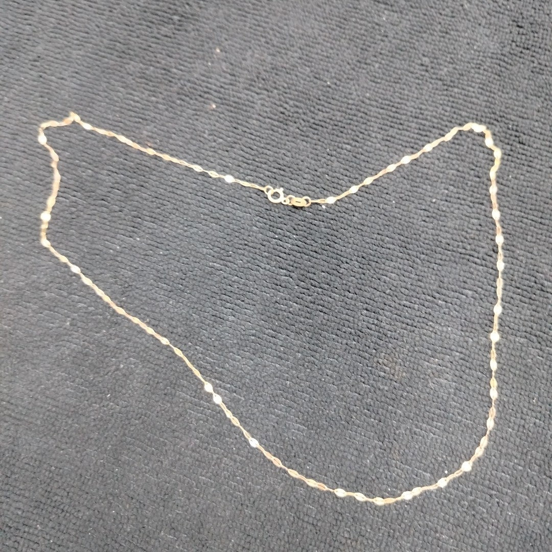 CADENA ORO COMBINADO 10 K 1.2 GRMS (SEMINUEVO)