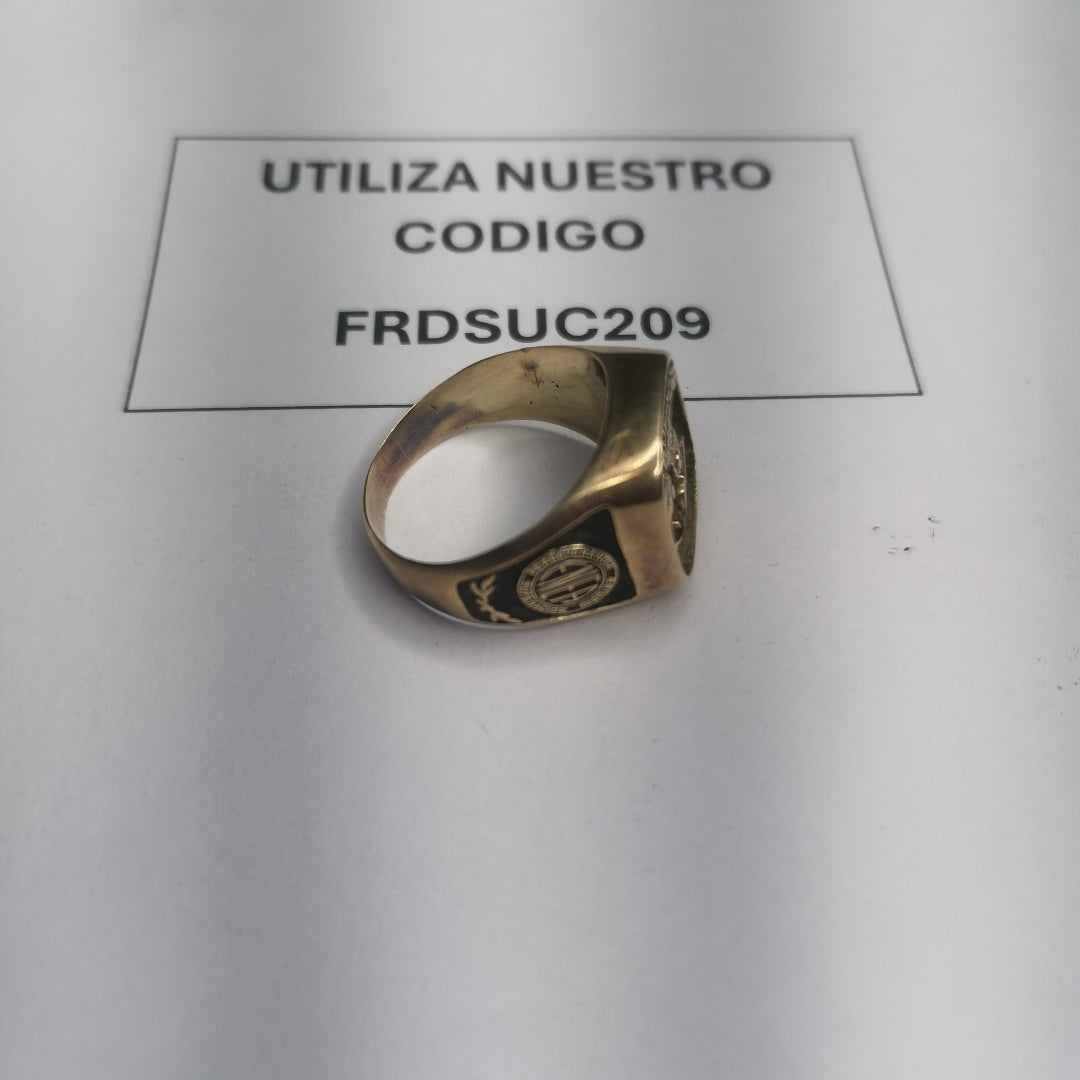 ANILLO DE GRADUACIÓN ORO 14 K 6.7 GRMS (SEMINUEVO)