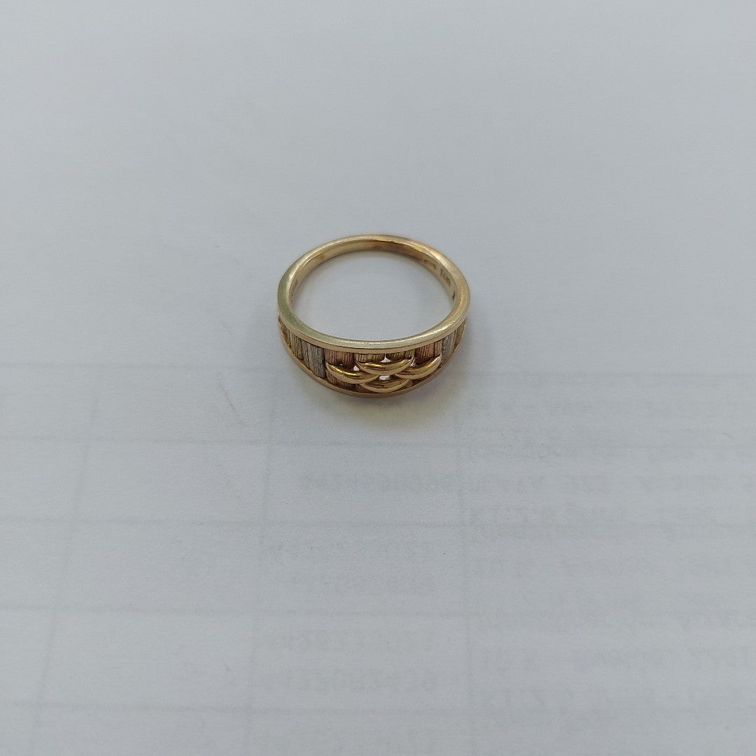 ANILLITO ORO COMBINADO 14 K 3.3 GRMS (SEMINUEVO)
