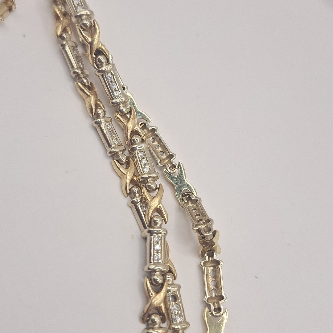 GARGANTILLA ORO, ORO COMBINADO 14 K 21.8 GRMS (SEMINUEVO)