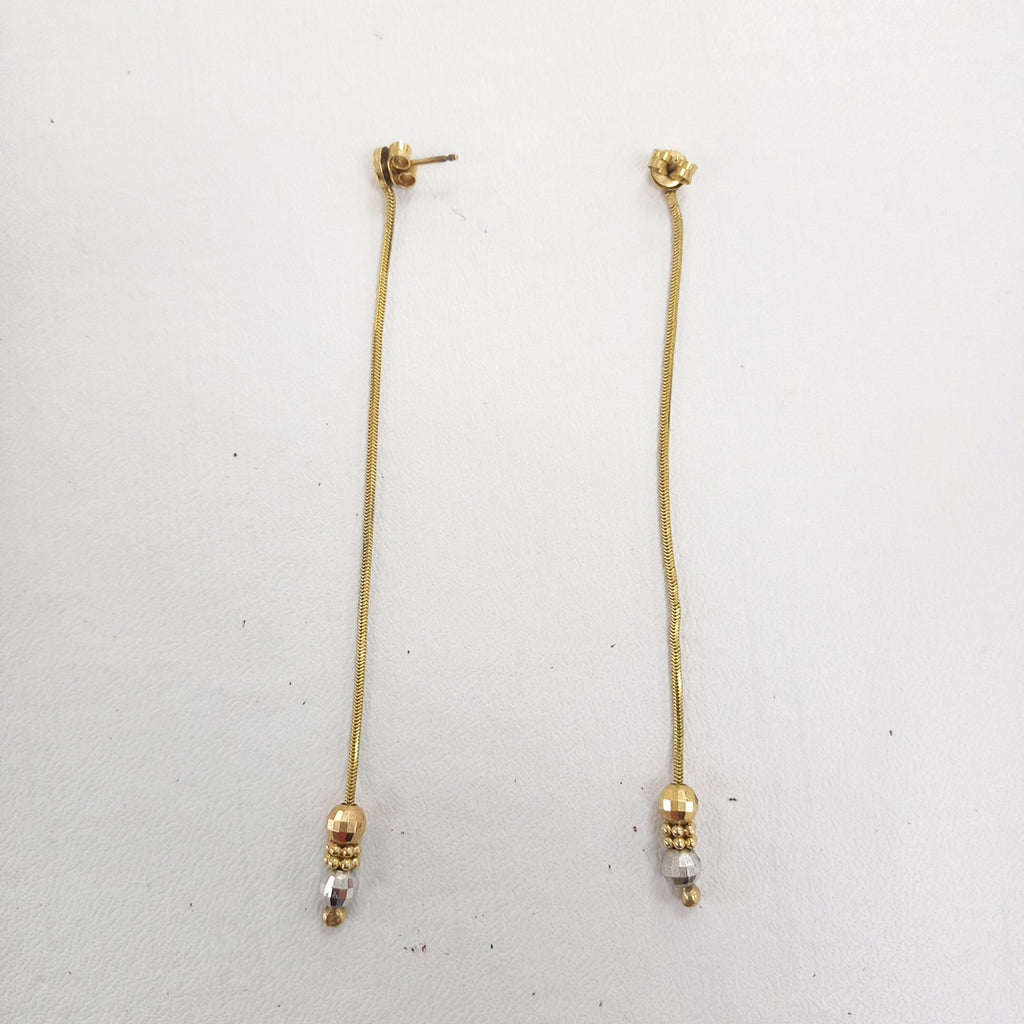 BROQUELES PAR ORO 14 K 3.8 GRMS (SEMINUEVO)