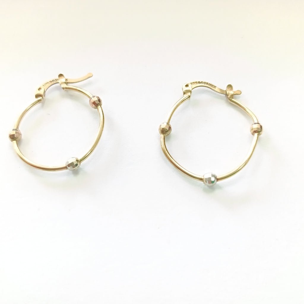 ARETES PAR ORO 10 K 1.7 GRMS (SEMINUEVO)
