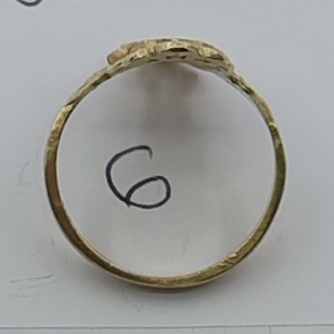 ANILLITO ORO COMBINADO 14 K 2.9 GRMS (SEMINUEVO)