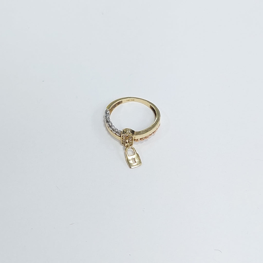 ANILLITO ORO, ORO COMBINADO 14 K 2.4 GRMS (SEMINUEVO)