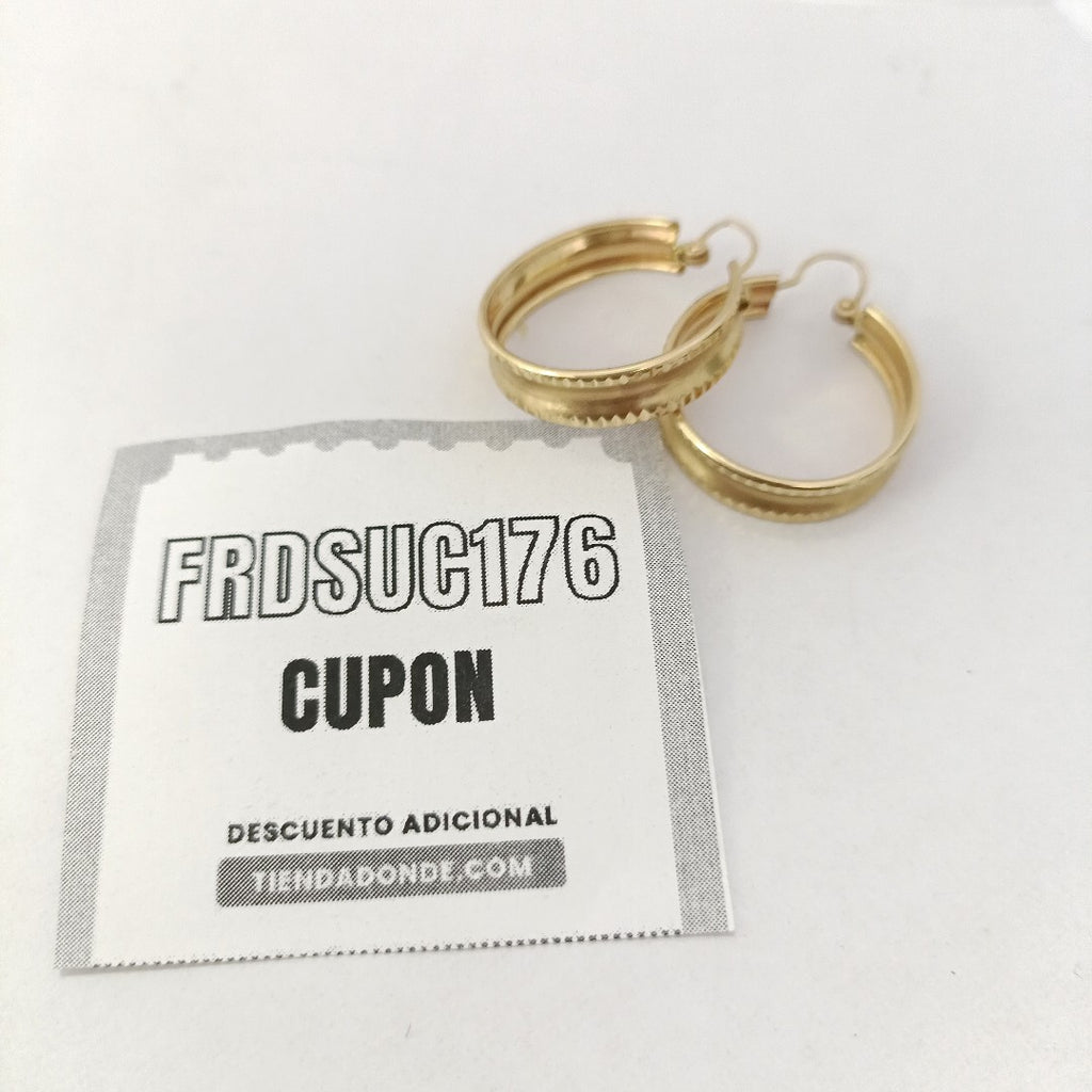 ARRACADAS PAR ORO 10 K 3.5 GRMS (SEMINUEVO)