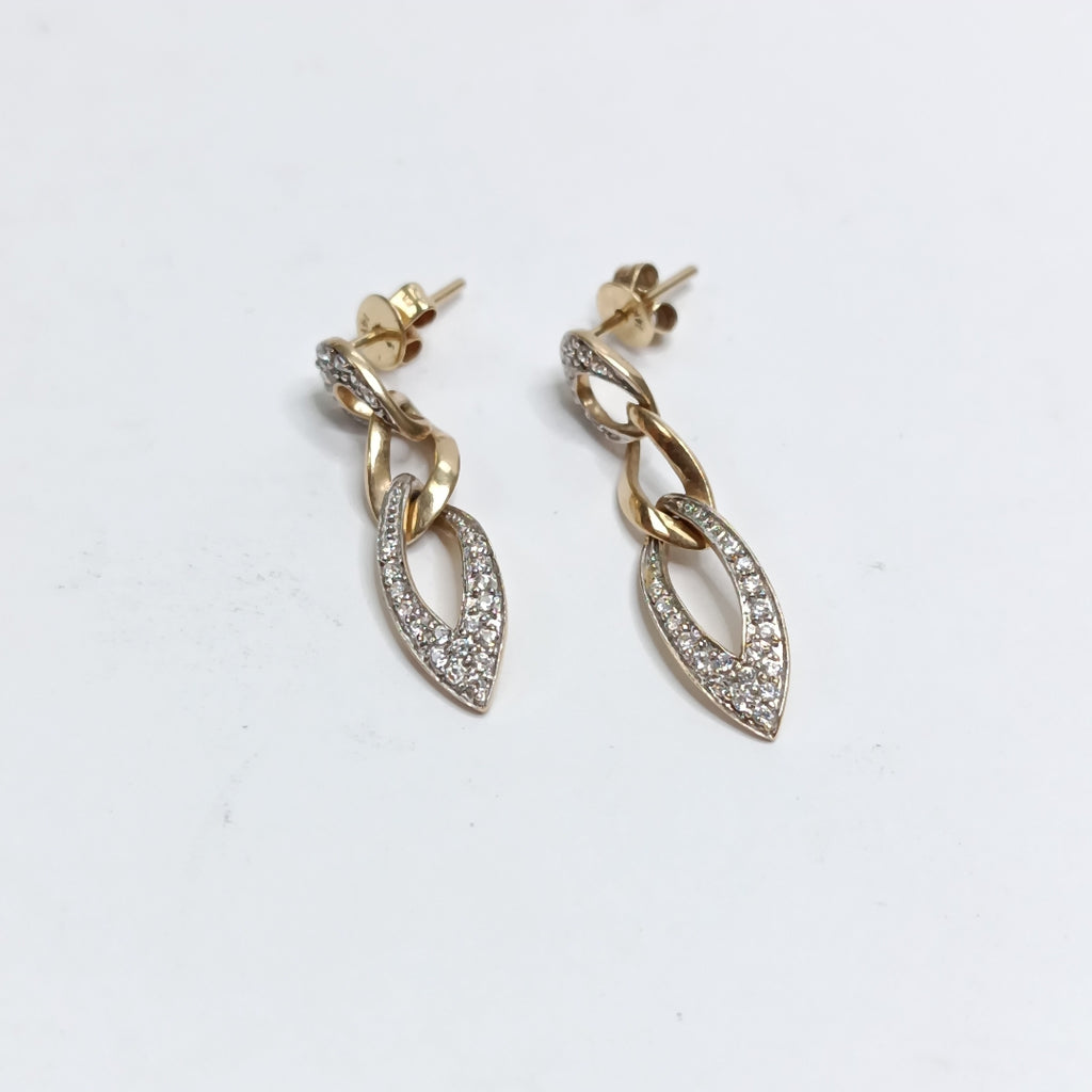ARETES PAR ORO 14 K 2,80 GRMS (SEMINUEVO)