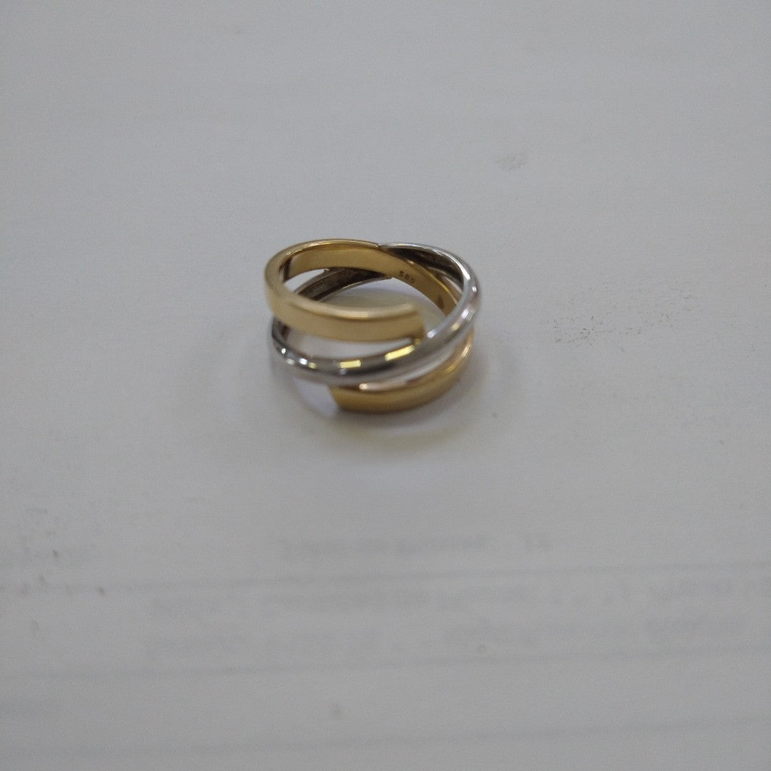 ANILLITO ORO COMBINADO 14 K 3.1 GRMS (SEMINUEVO)