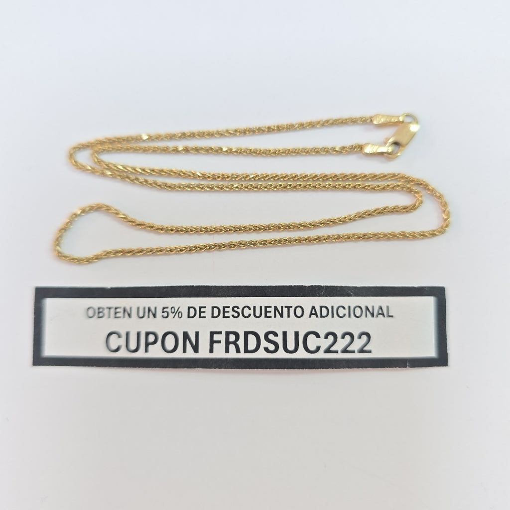 CADENA ORO 14 K 3.4 GRMS (SEMINUEVO)