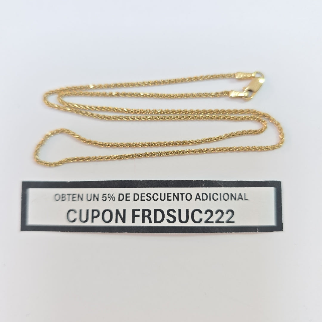 CADENA ORO 14 K 3.4 GRMS (SEMINUEVO)