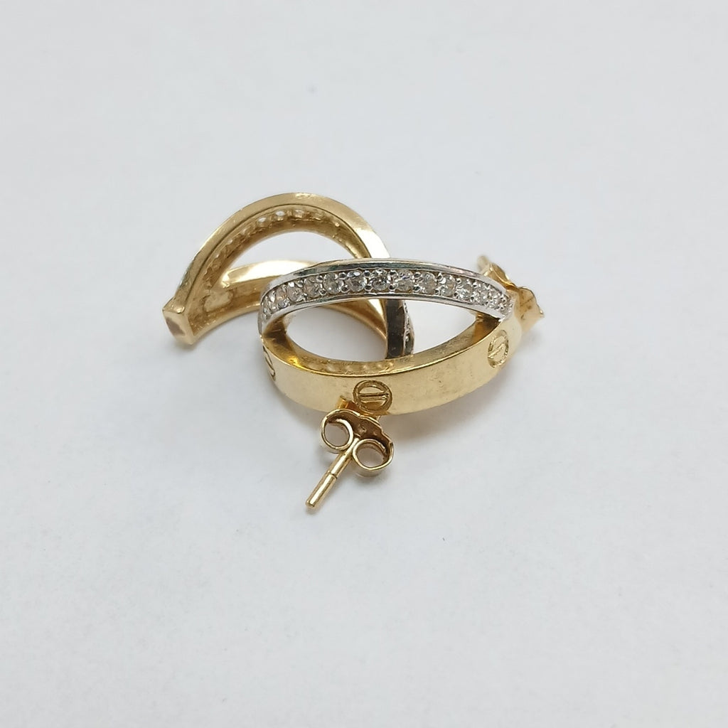 ARETES PAR ORO 14 K 5.7 GRMS (SEMINUEVO)