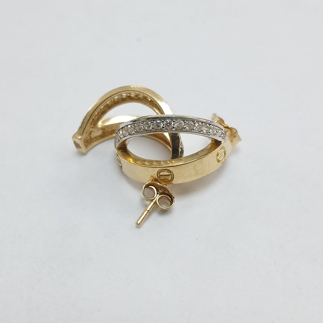 ARETES PAR ORO 14 K 5.7 GRMS (SEMINUEVO)