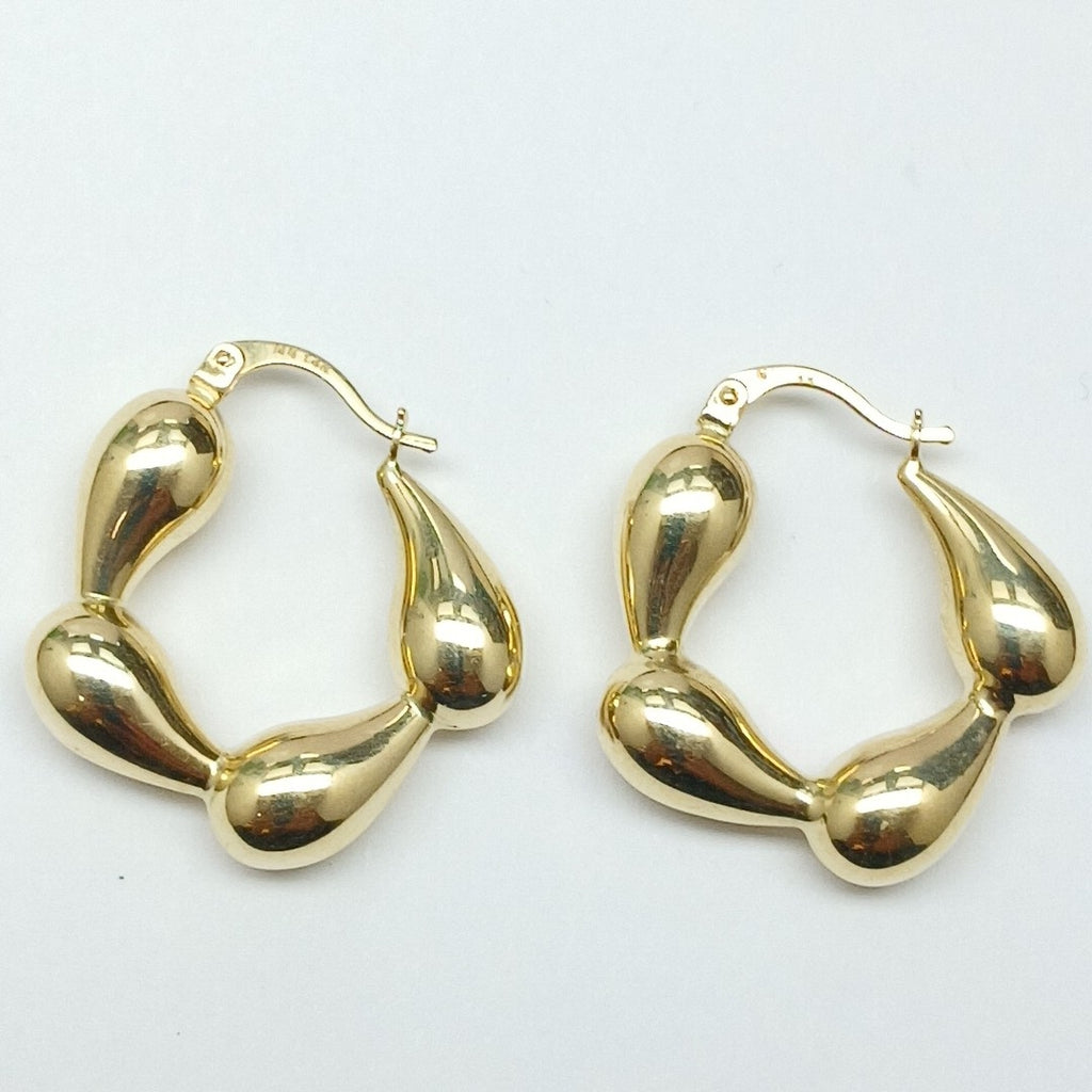 ARRACADAS PAR ORO 14 K 3.9 GRMS (SEMINUEVO)
