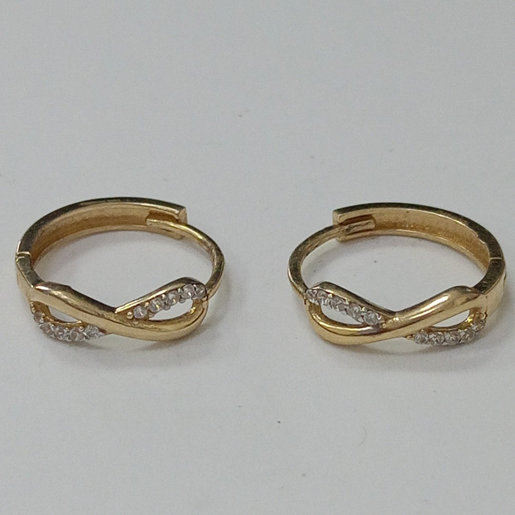 ARRACADAS PAR ORO 14 K 2 GRMS (SEMINUEVO)