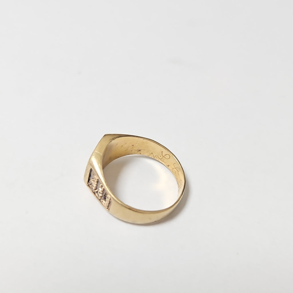 ANILLO DE GRADUACIÓN ORO 10 K 4,40 GRMS (SEMINUEVO)