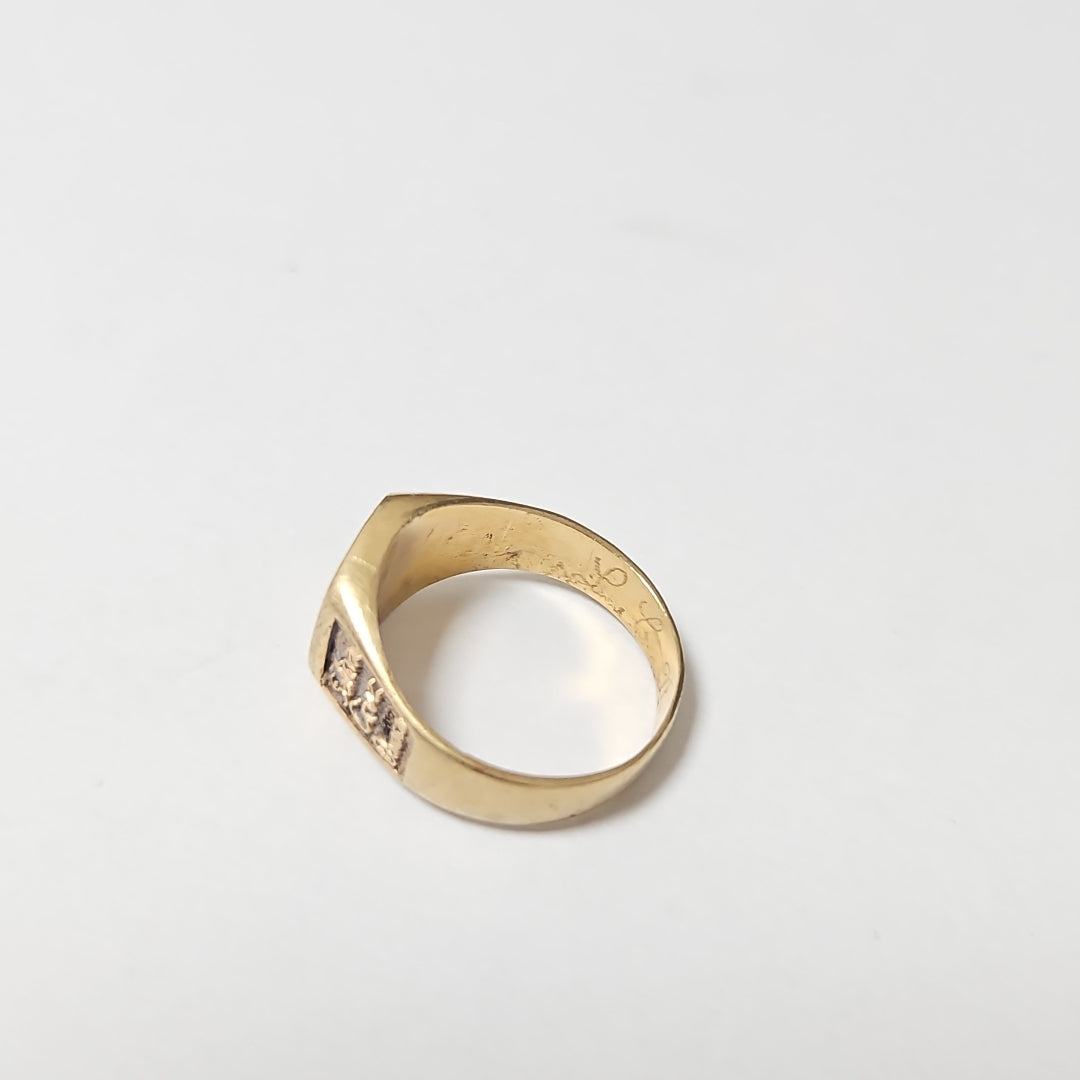 ANILLO DE GRADUACIÓN ORO 10 K 4,40 GRMS (SEMINUEVO)