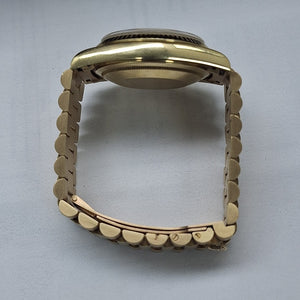 RELOJ CAJA ACERO PULSO ORO ORO 18 K 119.7 GRMS (SEMINUEVO)