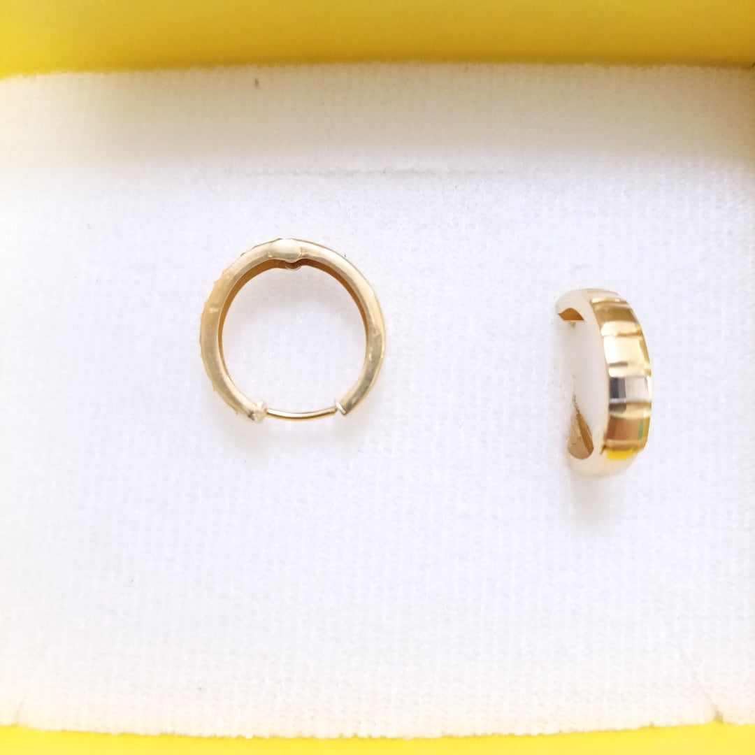 ARRACADAS PAR ORO, RODIADO 14 K 1.7 GRMS (SEMINUEVO)