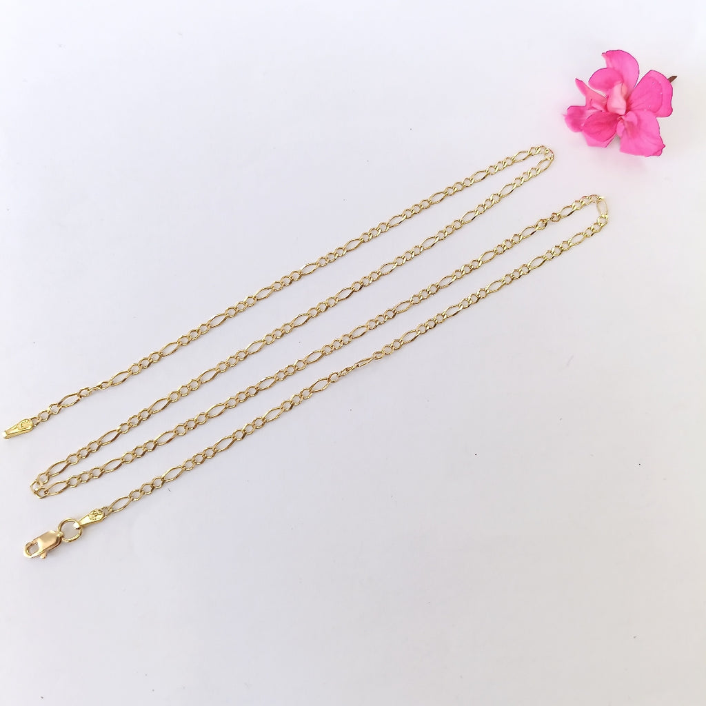 CADENA 3 X 1 3.81GR 55 CM 14K (NUEVO)