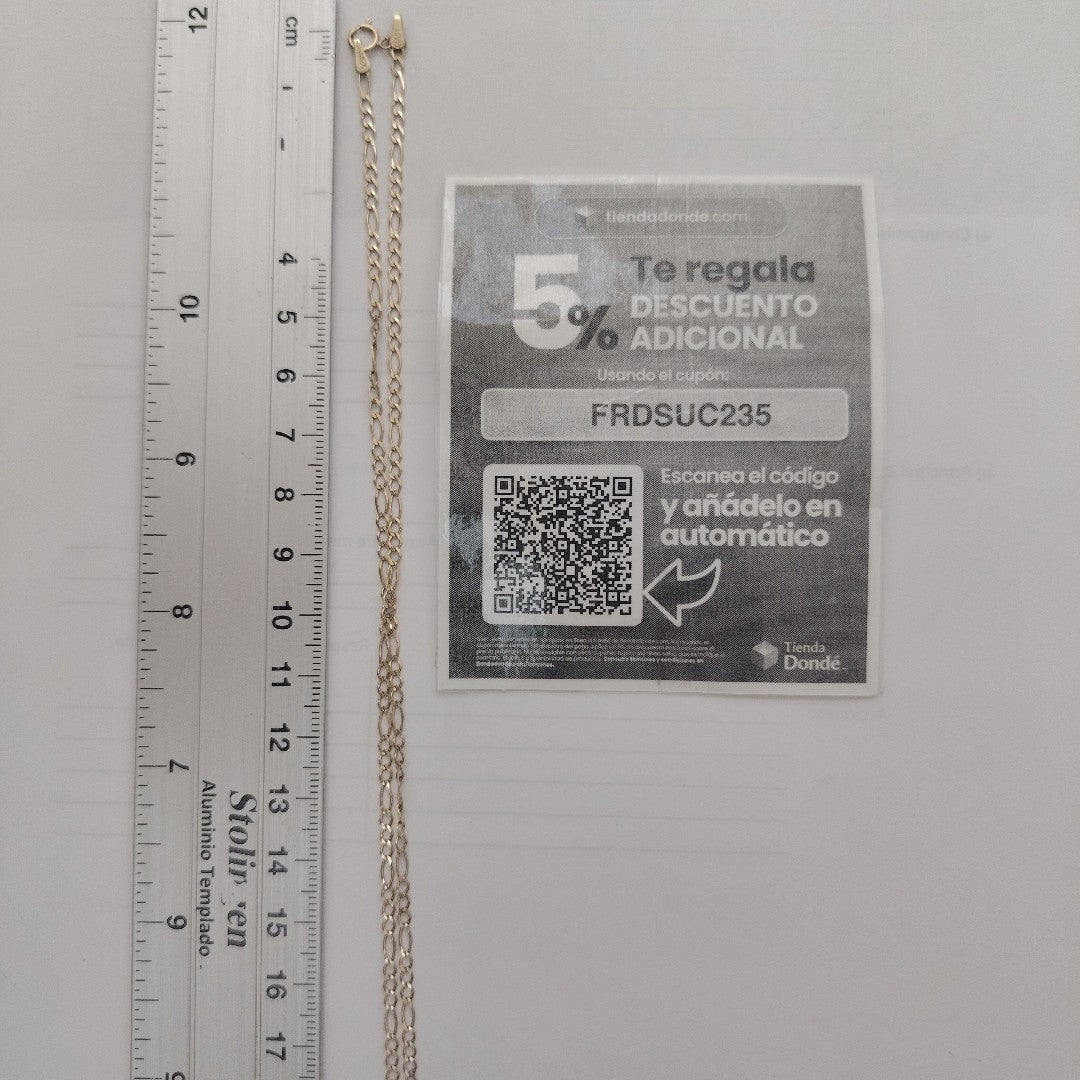 CADENA, MEDALLA RELIGIOSA ORO, ORO COMBINADO 10 K 3.9 GRMS (SEMINUEVO)