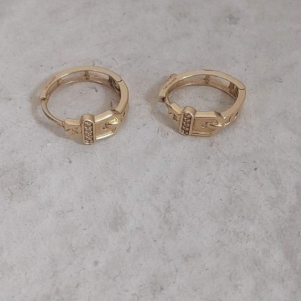 ARRACADAS PAR ORO 14 K 1.8 GRMS (SEMINUEVO)