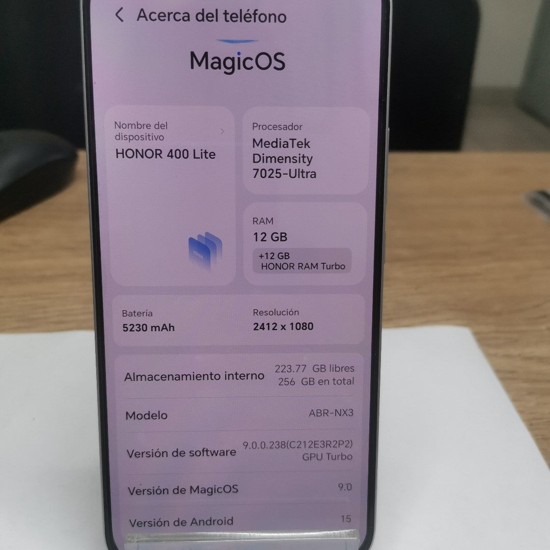 CELULAR HONOR 400 LITE ABR-NX3 (2025) 256 GB 12 GB RAM