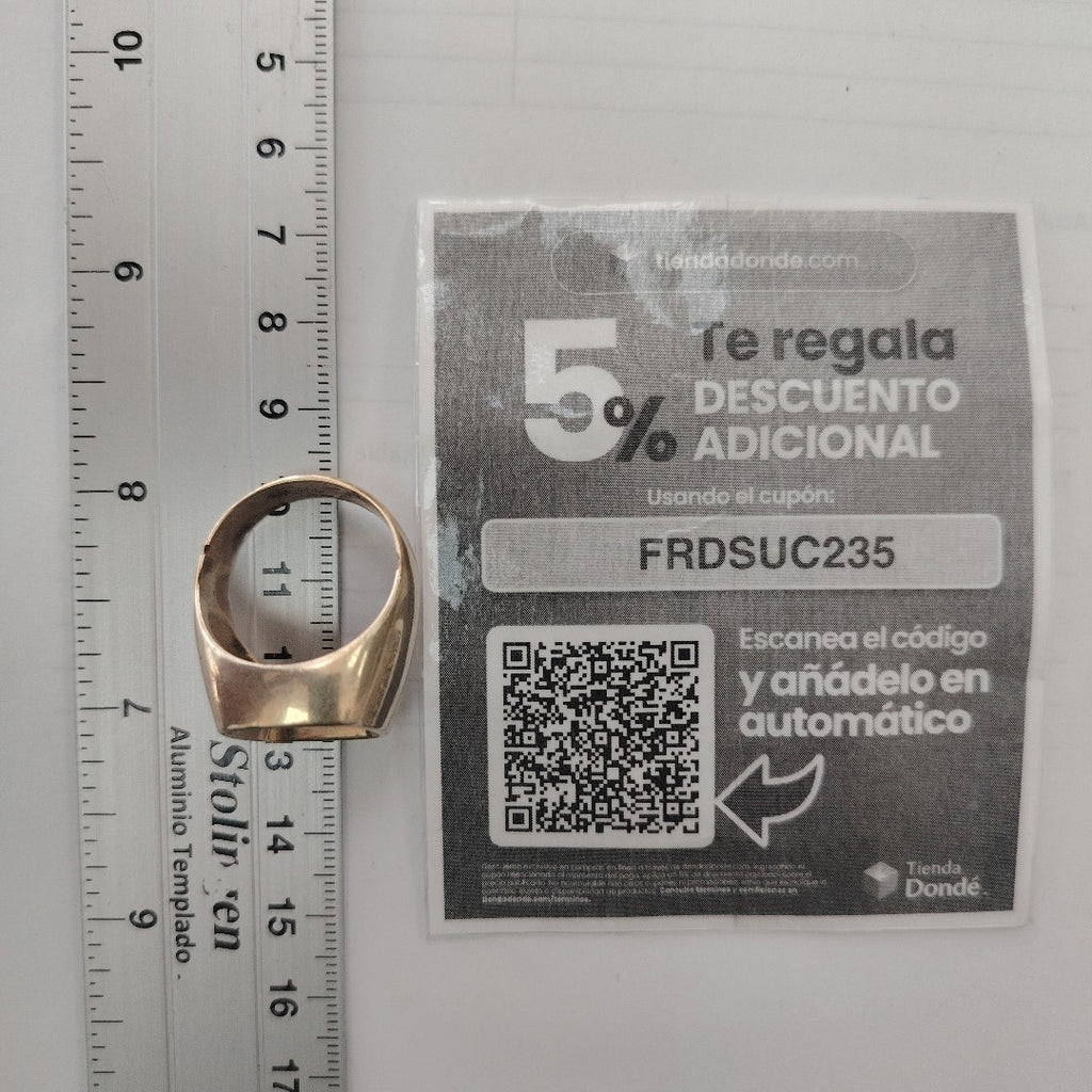 ANILLO CONMEMORATIVO ORO 8 K 16.3 GRMS (SEMINUEVO)