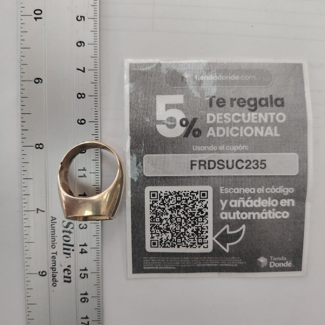 ANILLO CONMEMORATIVO ORO 8 K 16.3 GRMS (SEMINUEVO)