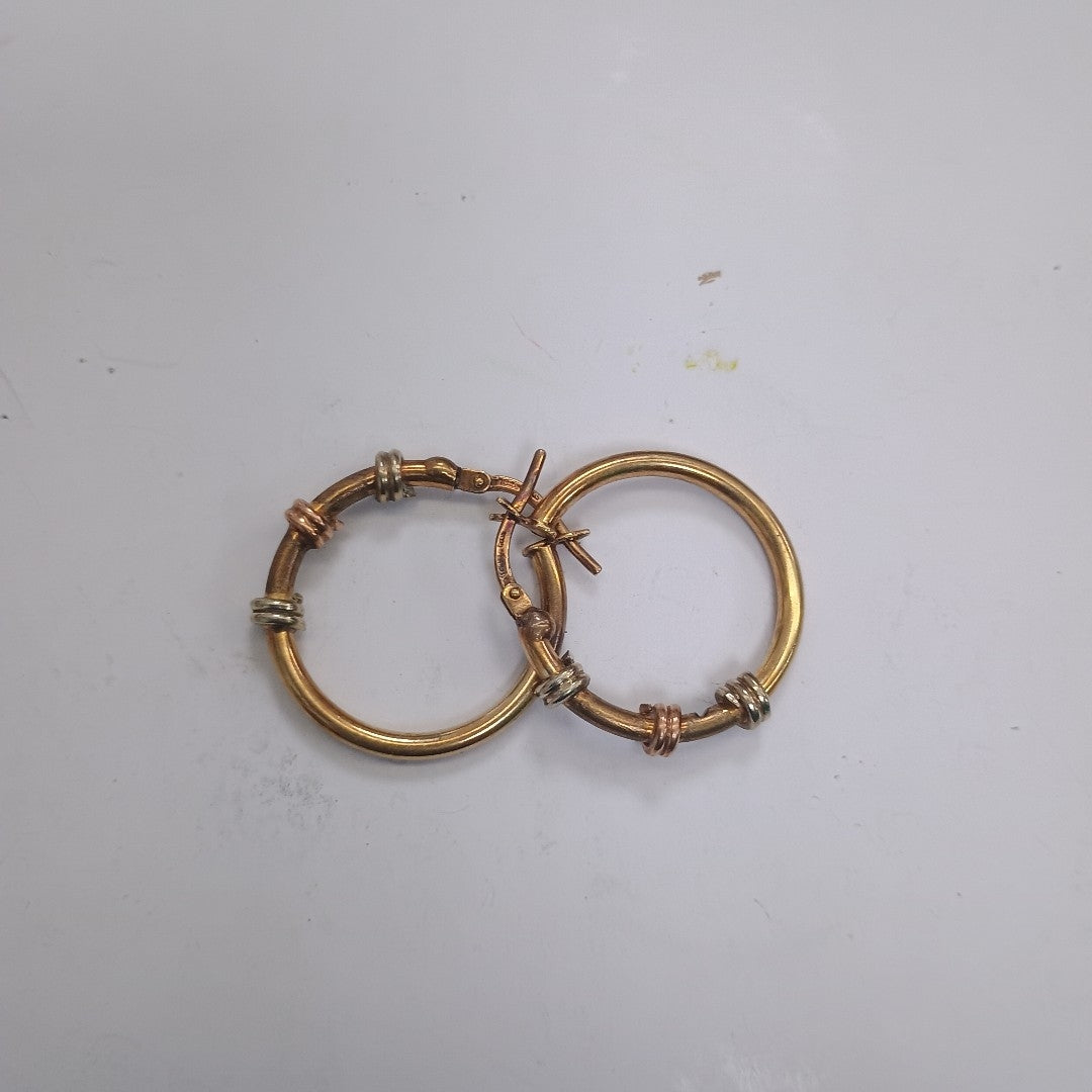 ARRACADAS PAR ORO 10 K 2.9 GRMS (SEMINUEVO)