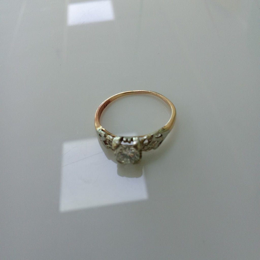 ANILLITO ORO,ORO COMBINADO 14 K 1,80 GRMS (SEMINUEVO)