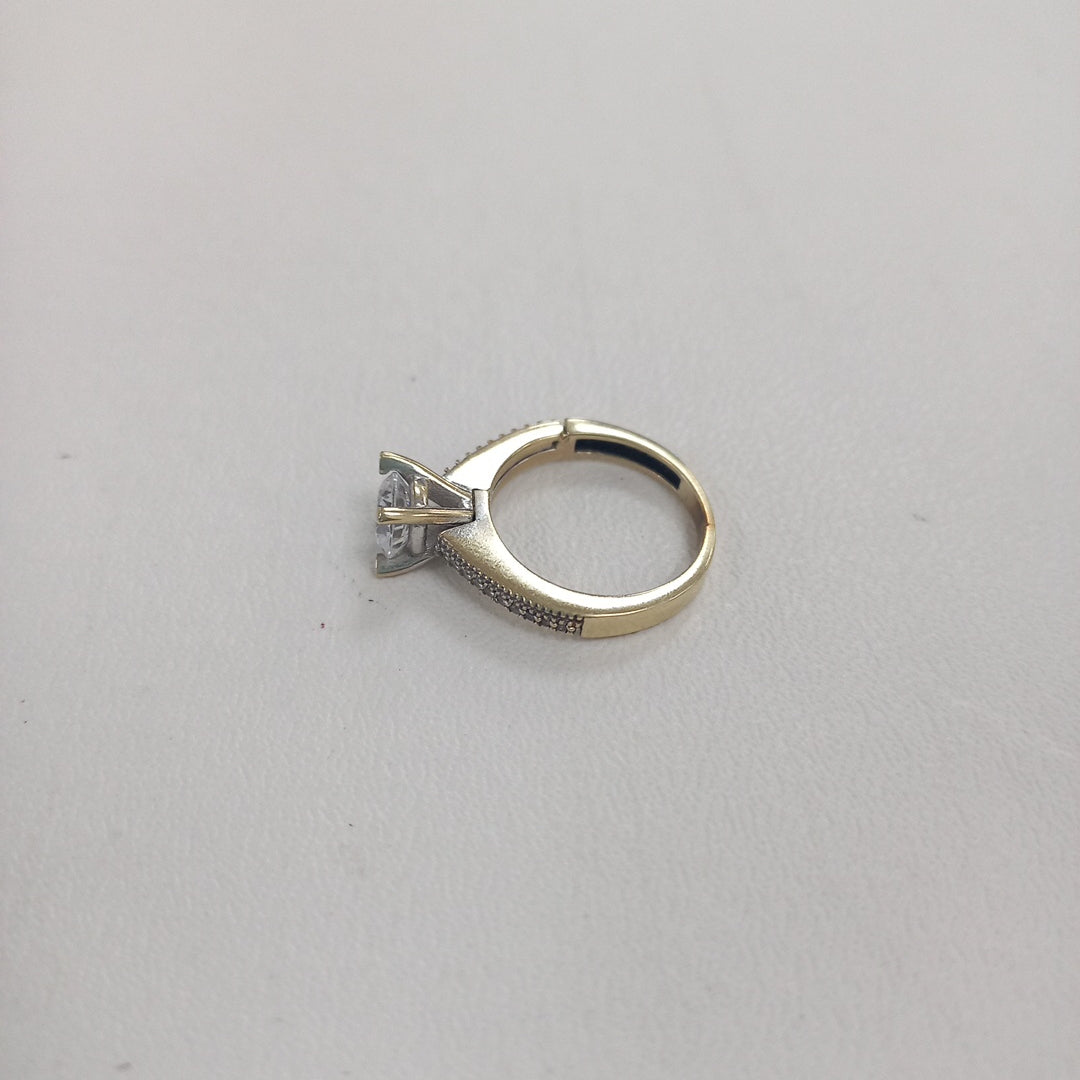 SOLITARIO ORO BLANCO 14 K 3.4 GRMS (SEMINUEVO)