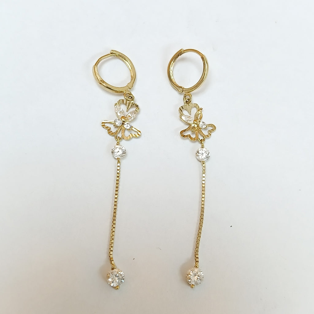 ARRACADAS PAR ORO 14 K 2,60 GRMS (SEMINUEVO)